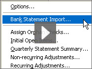 Bank Statement Import