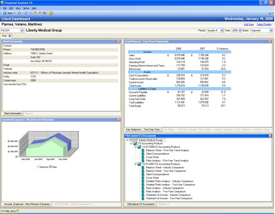Easy data access via the Client Dashboard (screenshot)