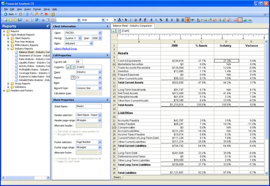 Report Designer screen