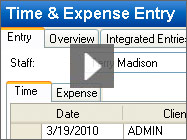 Time & Expense Entry