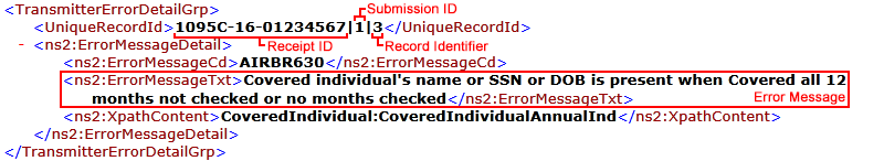 error record example