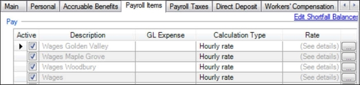Link pay items for job sites