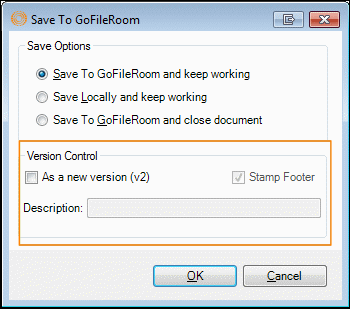 Version control features
