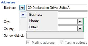 Business address