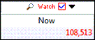 red text in watch window