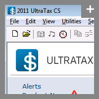 The home page of our professional tax software, UltraTax CS - click for more detail