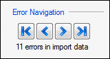Error navigation