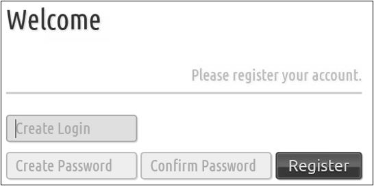 Web EE Create login screen