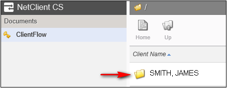 ClientFlow select folder image