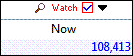 blue text in watch field
