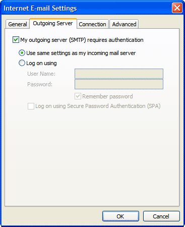 setting up gmail on outlook 2003 with pop3