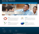 Service-Centric (Blue) website template