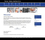 Quadrants (Blue) website template